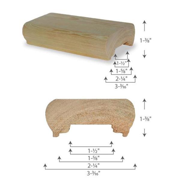 MR SPINDLE MRSPI TVR24144 Treated Railing 2x4x12