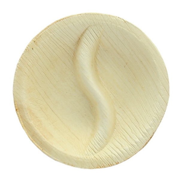 Packnwood 210BBA92C Palm Leaf Dish 2 Compartments 3.5 In 10 Pack
