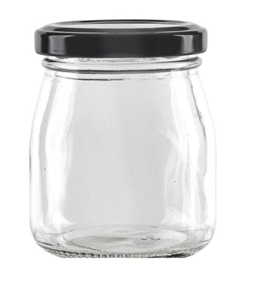 PacknWood 294VYOG151 Jar 5 Oz Black Twist Cap