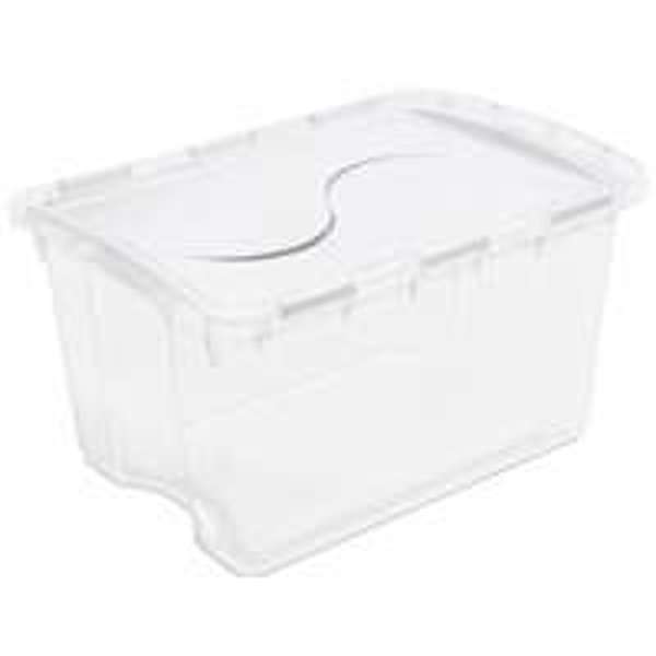 Sterilite 19148006 Storage Tote 48 Qt Clear/Blue