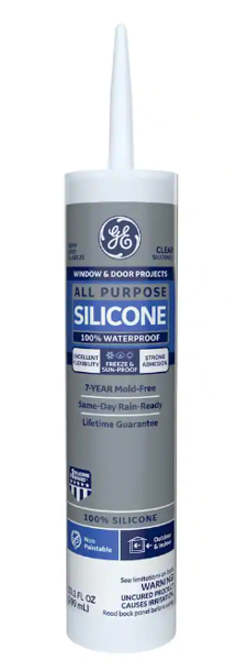 Henkel Consumer Adhesives 2749483 Silicone Sealant 10.1 Oz Cartridge White for Window and Door