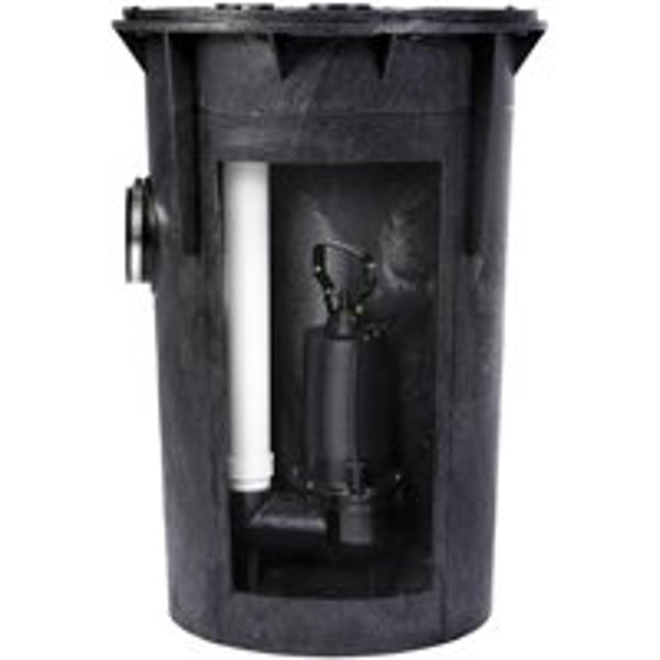Superior Pump 93015 Sewage Pump 120V 0.5 HP Pre-Plumbed