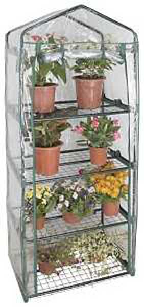 Landscapers Select GHSPS Greenhouse 27.5 Inch Width 19.25 Inch Depth 65.5 Inch Height Zippered Access Door