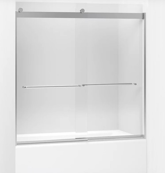 Kohler 706006-L-SH Sliding Shower Door 59-3/4 X 56-5/8 With 1/4 Thick Crystal Clear Glass