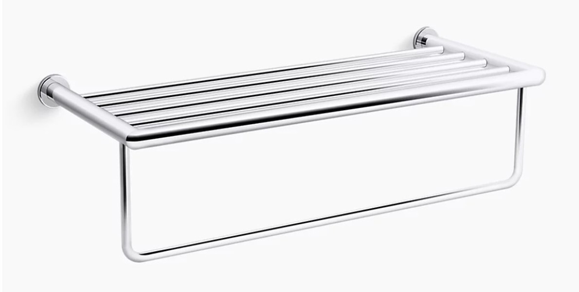 Kohler 24552-CP Hotelier Towel Bar 24 Inch Polished Chrome