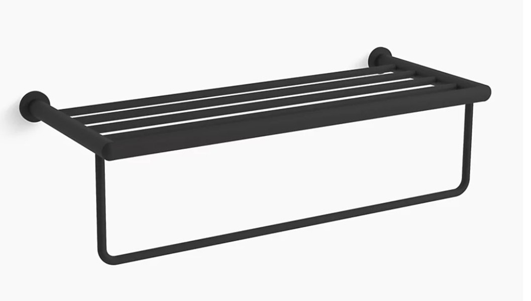 Kohler 24552-BL Towel Bar 24 Inch Matte Black