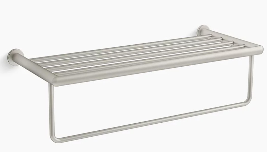 Kohler 24552-BN Hotelier Tissue Holder 24 Inch Brushed Nickel