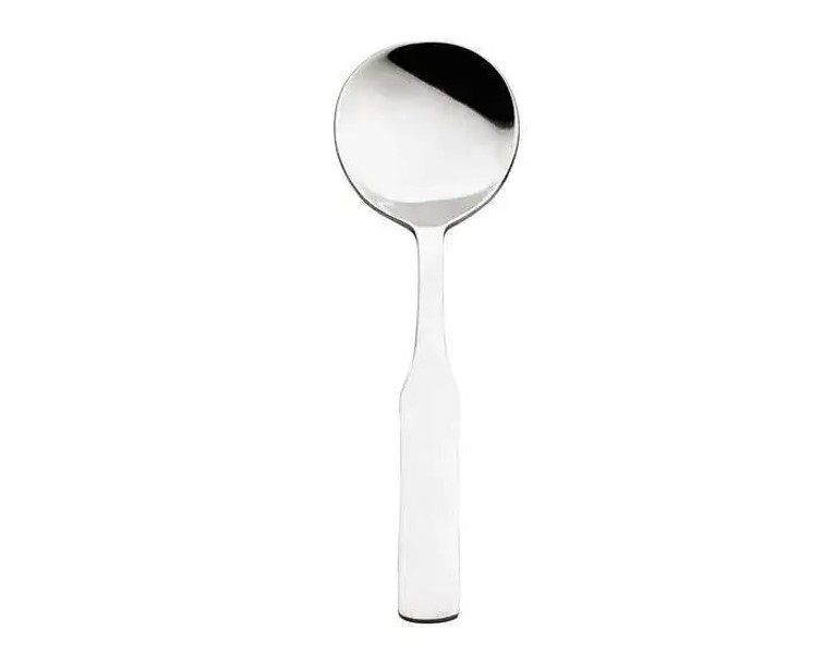 Browne Foodservice 502713 Elegance Round Soup Spoon 12 Pack 18/0 Stainless Steel Satin Finish
