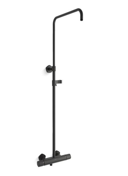 Kohler 27031-9-BL Shower Column Two Way Exposed Thermostatic Valve Matte Black