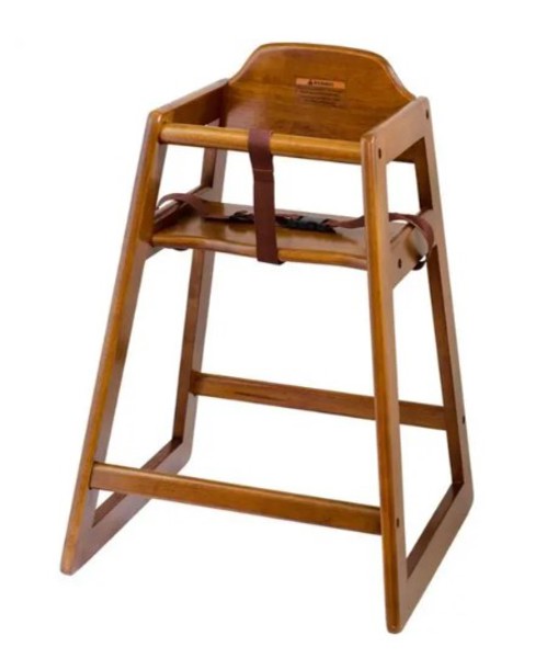 Browne Foodservice 80976 Unassembled High Chair Walnut 27-3/10 In