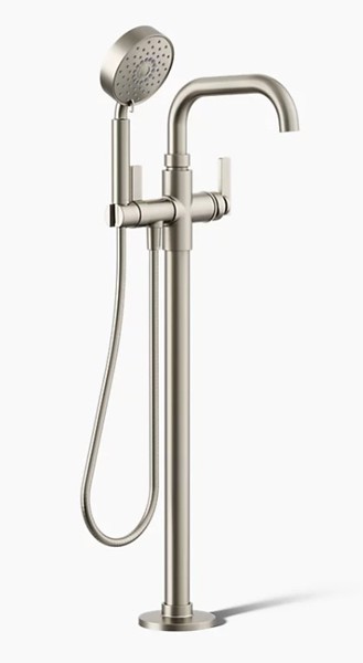 Kohler T35924-4-BN Freestanding Bath Filler Brushed Nickel