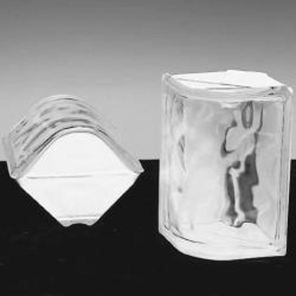 Glass Block Supply LLC GLA GBWS884WCOR Glass Block Corner Nubio 90 Degree 4 In X 8 In