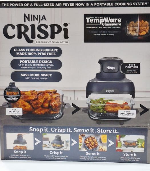 Shark Ninja FN101GY Ninja Crispi Air Fryer 4 In 1