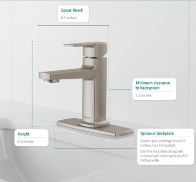 Delta Faucet P1571LF-BN Single Handle Lavatory Faucet Brushed Nickel
