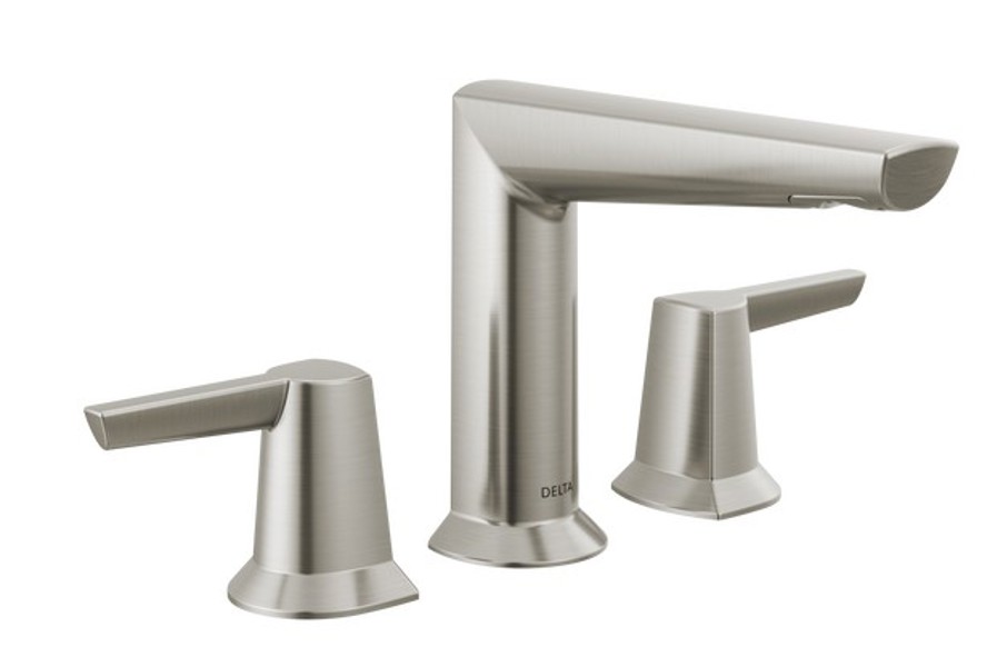 Delta Faucet 3571-SS-PR-MPU-DST Two Handle Widespread Lavatory Faucet Lumicoat Stainless Steel