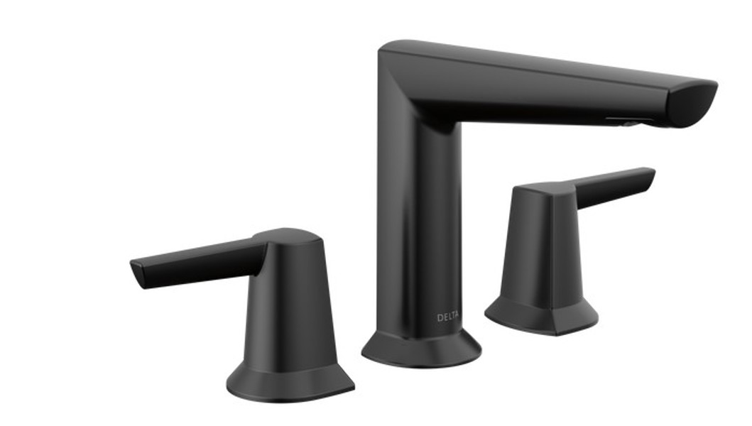 Delta Faucet 3571-BLMPU-DST Two Handle Widespread Lavatory Faucet Matte Black