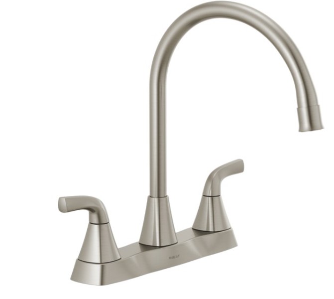 Delta Faucet P2935LF-SS Parkwood Two Handle Kitchen Faucet Stainless Steel