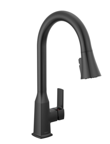 Delta Faucet P7971LF-BL Kitchen Ezra Single-Handle Pull-Down Faucet Matte Black