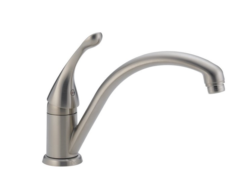 Delta Faucet 141-SS-DST Single Handle Kitchen Faucet Stainless Steel