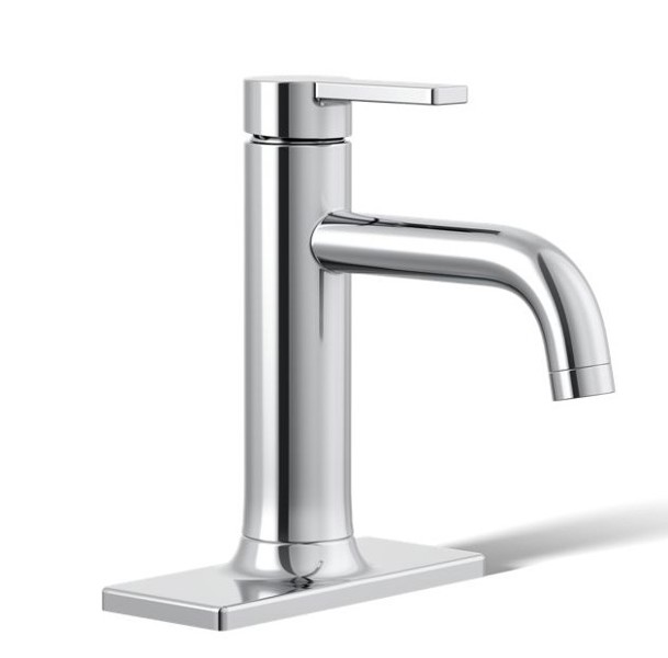 Kohler R22796-4D-CP Venza Single-Handle Bathroom Sink Faucet Polished Chrome