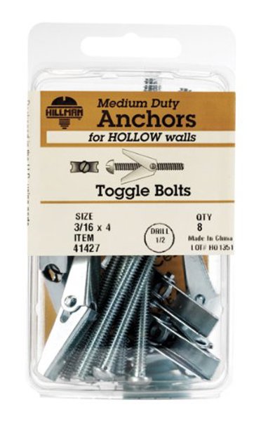 Hillman Group 41427 XL Toggle Bolt 3/16 In