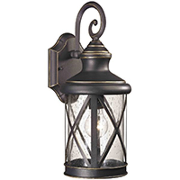 Boston Harbor LT-H014 Dimmable Wall Lantern Oil Rubbed Bronze 1 Light 60/13 Watts Medium A19 CFL Lamp