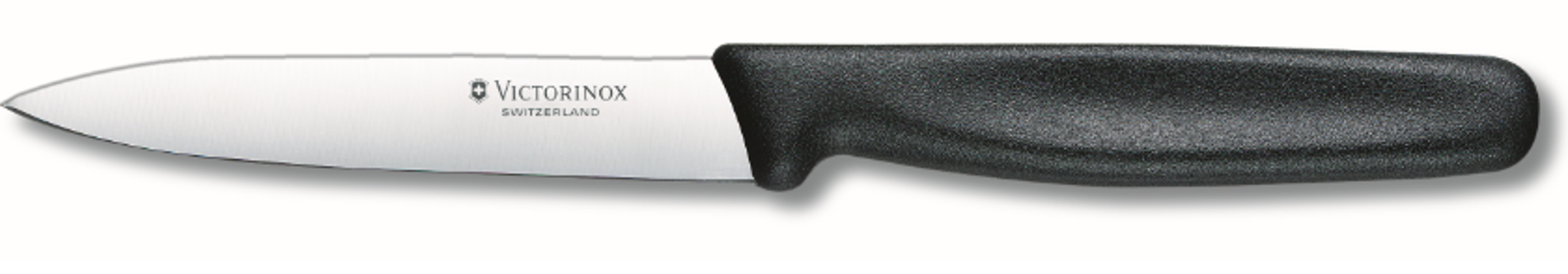 Victorinox 6.7703 Straight Paring Knife 4 In Stainless Steel Blade Black Handle