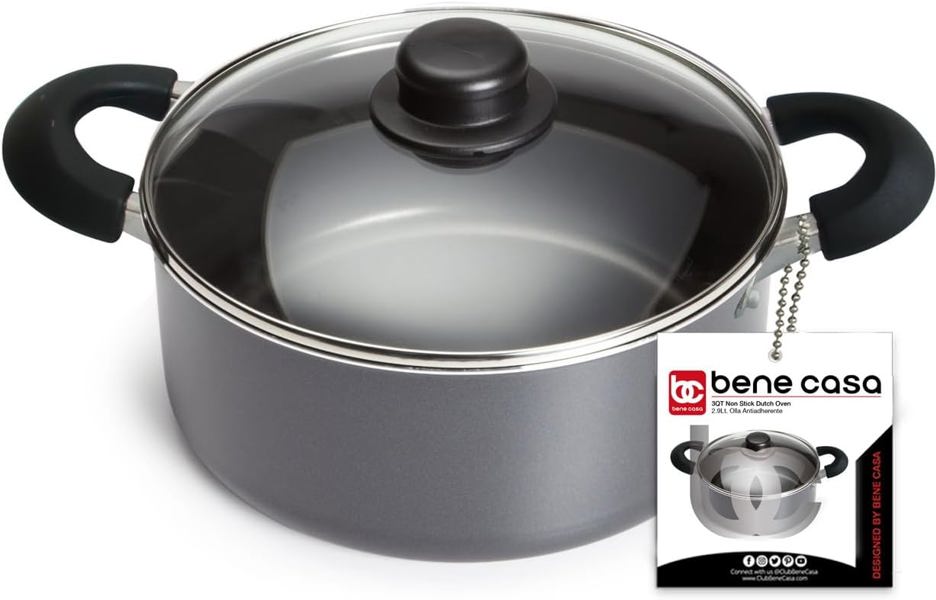 MBR Industries BC-40632 Dutch Oven 3.06 Qt Speckled Non-Stick