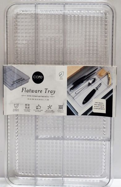 CORE HOME 56832 Flatware Tray 13.58 In x 8.07 In x 1.69 In