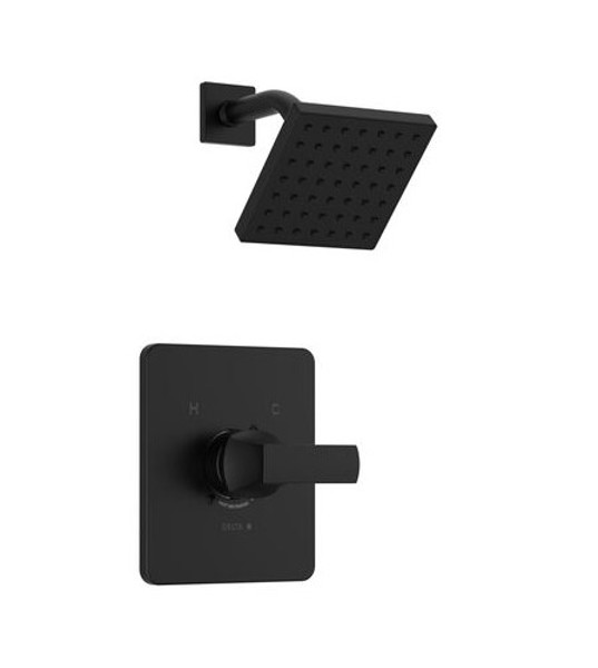 Delta Faucet T14237-BL Velum Monitor 14 Series Shower Trim Matte Black