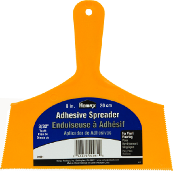 HOMAX GROUP 81 Adhesive Spreader 8 In 3/32 Notch