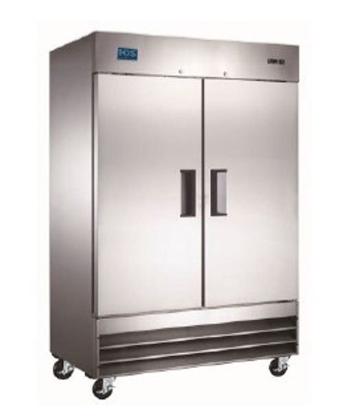 Heavy Duty System HDSR-2S-S4S2 Reach In Refrigerator 47 Cu Ft Capacity 54 In W x 32 In D x 82 In H 4 Casters 1 Year Warranty