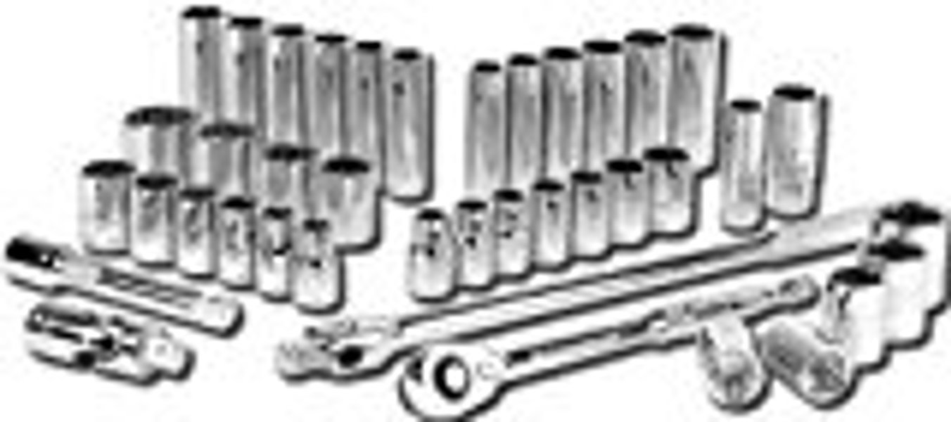 WILMAR W32905 Socket Set 40 Piece 1/2 In