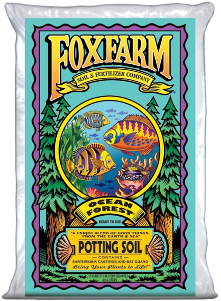 Fox Farm OF1.5 Potting Soil 1.5 Cu Ft Contains Earthworm Castings and Bat Guano