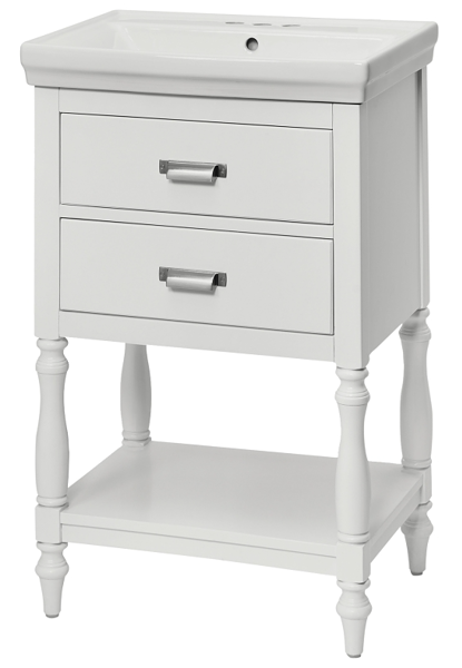 Craft and Main CHWVT2435 Vanity Combo Cabinet 22-1/8 In x 16-3/4 In x 32-5/8 In White