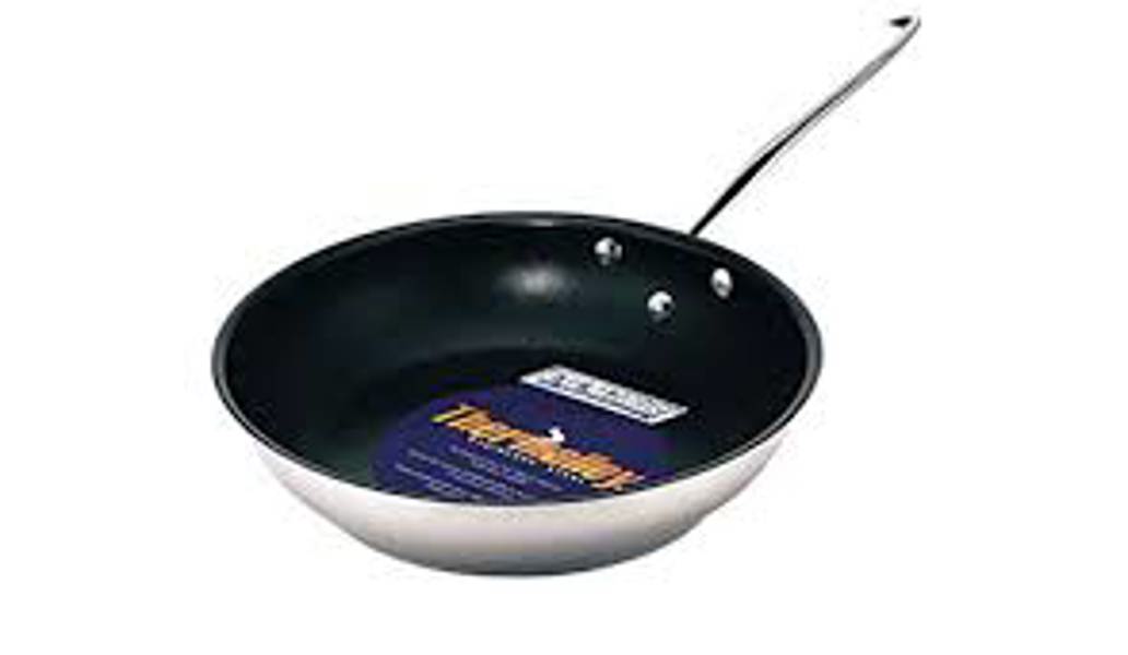 Browne Foodservice 5724098 Tri-Ply Fry Pan 11 In Stainless Steel Non-Stick