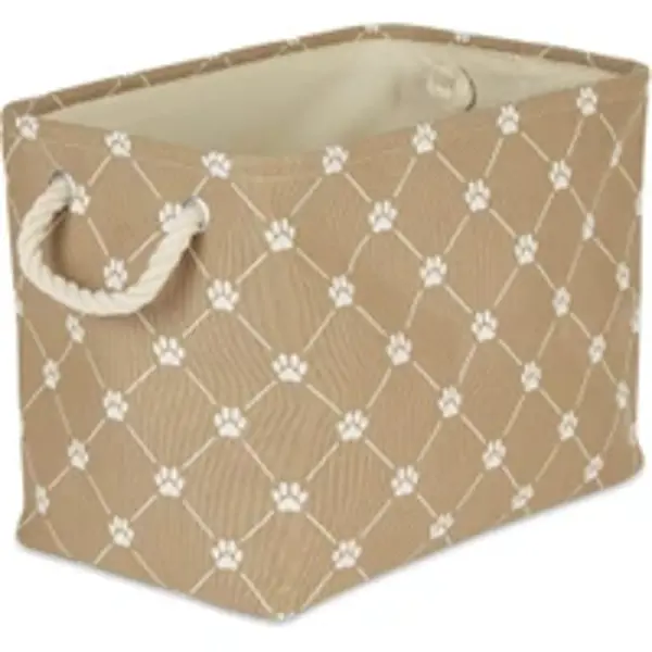 Kole Imports AS110 Small Rectangular Pet Bed Bone Polyester