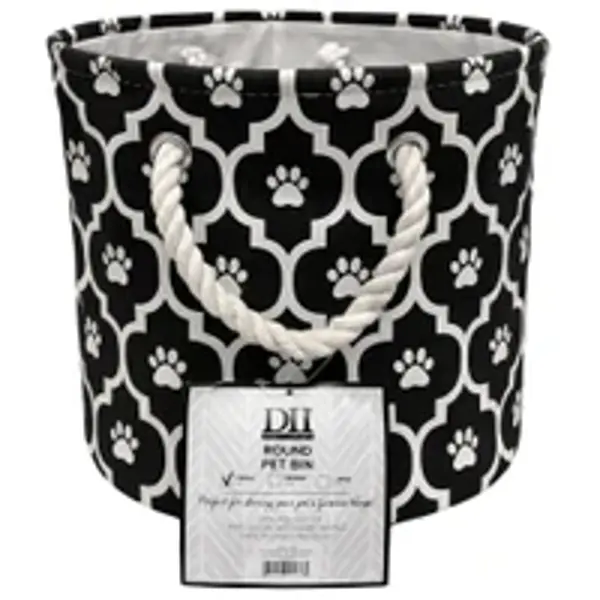 Kole Imports AS109 Small Dry Polyester Round Pet Bed Black