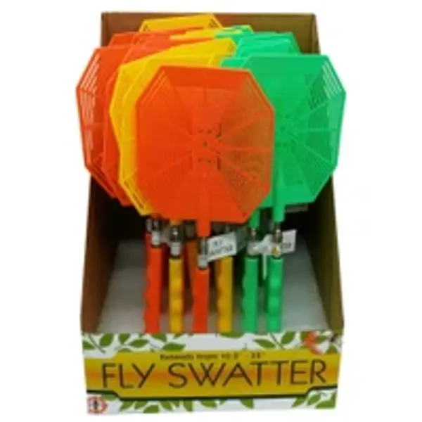 Kole Imports CA212 Telescopic Fly Swatter in Countertop Display