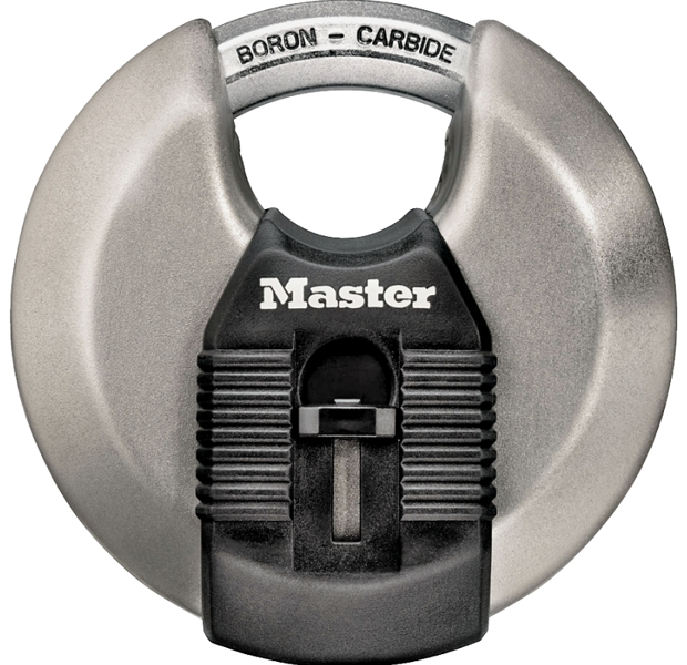 Master Lock M50XKAD Disc Padlock Steel 3 1 8 Inch Diameter