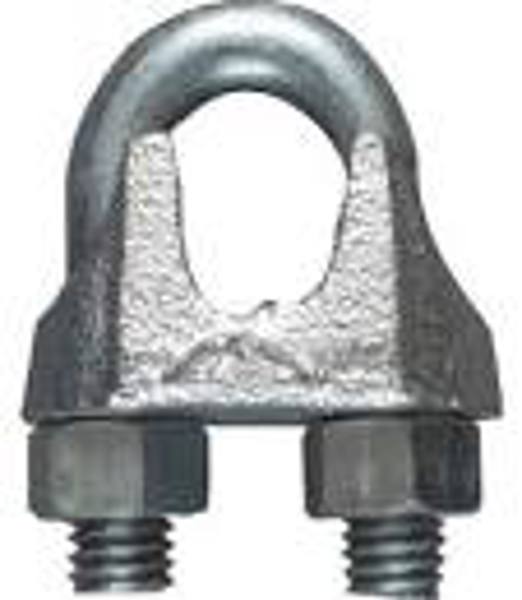 National Hardware N248-328 Wire Cable Clamp 1/2 In Steel U Bolt and Nuts Malleable Iron Saddle