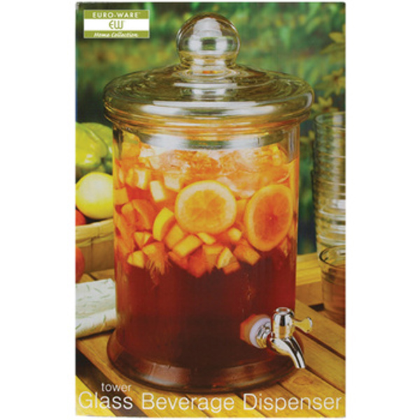 EURO-WARE EW65038 Glass Beverage Dispenser 5 L Capacity