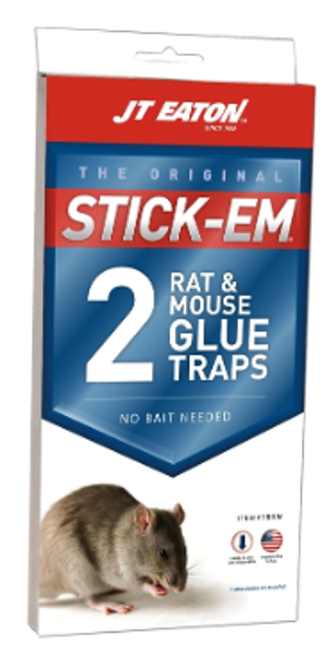 J.T. Eaton 155N 2 Pack Rat Glue Trap Stick-Em