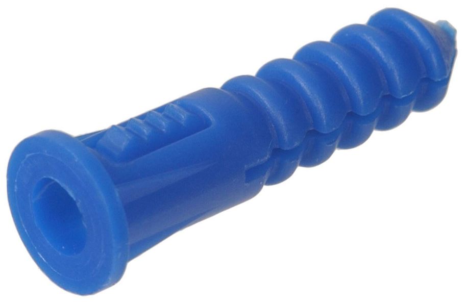 Hillman Group 370329 Ribbed Plastic Wall Anchor 8-10-12X1-1/4 In Blue
