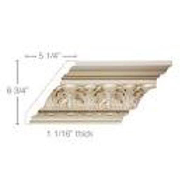 WR CM8834 Crown Moulding Large Rope Poplar