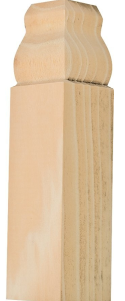 WADDELL MFG CO IBTB32-24 Inside Base Trim 4-1/2 X 1-1/8 In Pine Wood