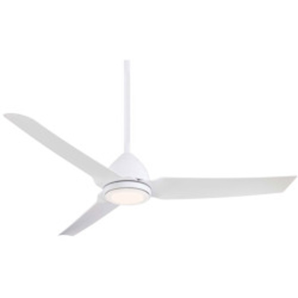 Minka Aire F753L-WHF Ceiling Fan 54 In Outdoor White with Light