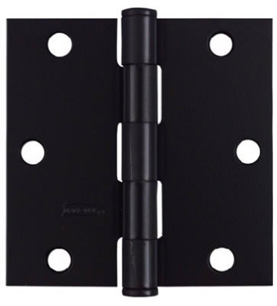 National Hardware N241-190 Black Door Hinge 3-1/2 In Steel