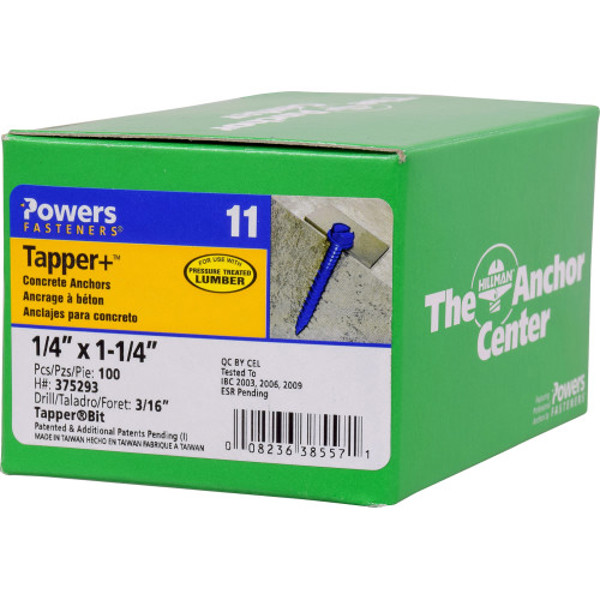 Hillman Group 375293 Concrete Screw 4X1 1 In