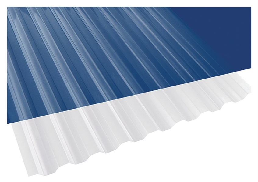 PALRAM 101699 Corrugated Roofing 12 In x 26 Ft Clear